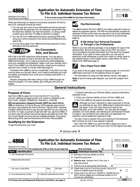 Printable Irs Form 4868 Fill Out And Sign Online Dochub