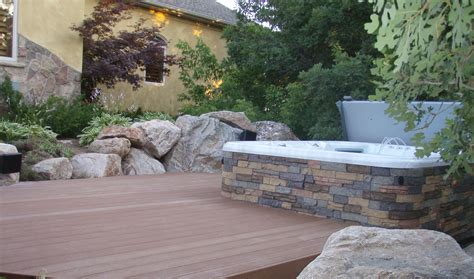 Hot Tub Built Into A Deck Spa Hot Tubs Hot Tub Patio