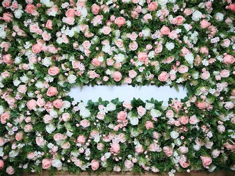 Artificial Flower Wall Backdrop For Wedding Arrangement Etsy Uk