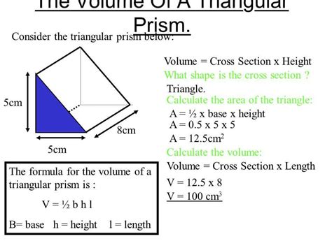 How To Calculate The Volume Of A Prism Engineering Discoveries Math