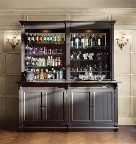 Athens Double Bar Cabinet In Tuxedo Black Bars For Home Dining Room