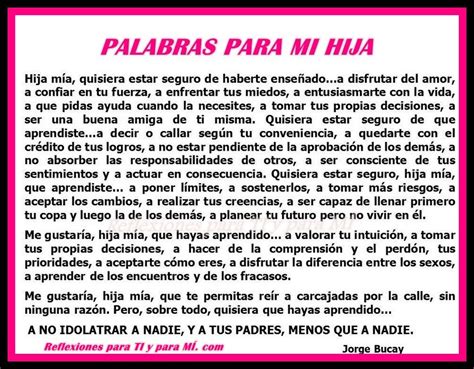 Carta Para Una Hija Que Esta Lejos Tosma