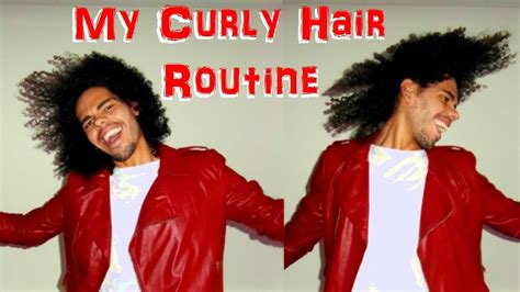 All that natural volume and texture; Mens Curly Hair Routine Wash and Go Tutorial Cantu Shea ...