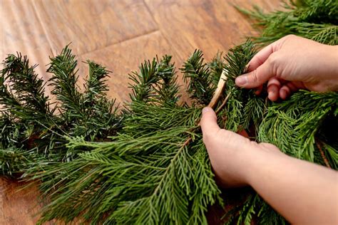 How To Make Holiday Garland From Foraged Greenery Hgtv