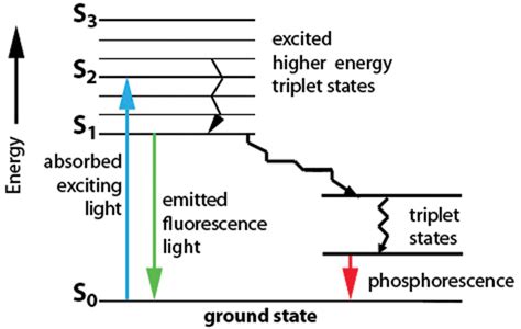 A Simplified Jablonski Energy Diagram Showing The Excitation Of An
