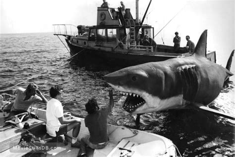 Jaws Behind The Scenes Photo Of Steven Spielberg And Joe Alves