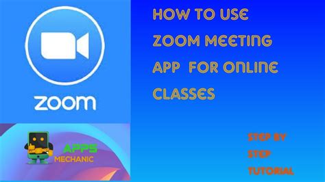Zoom Meeting App Tutorials Step By Step Youtube