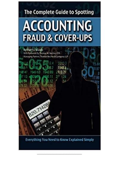 Download Pdf The Complete Guide To Spotting Accounting Fraud And Cover