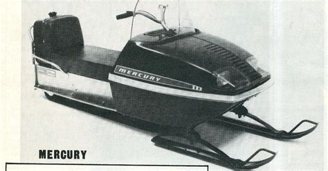 Classic Snowmobiles Of The Past 1971 Mercury Snowmobiles