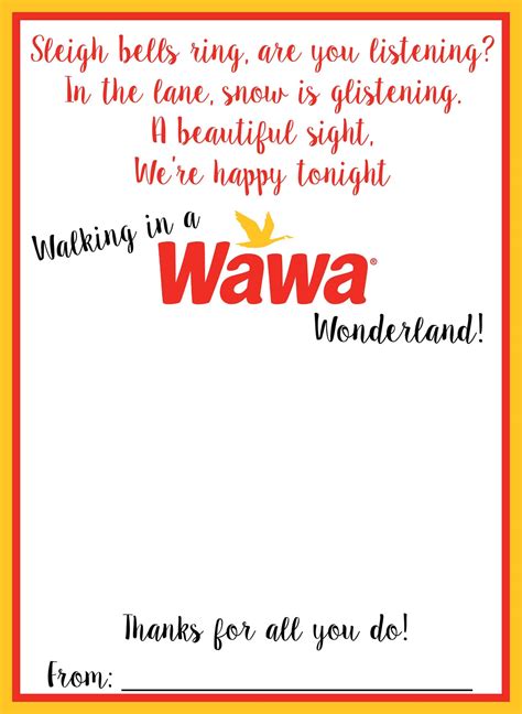 Wawa Free Printable Holiday T Card Holder Mama Cheaps®