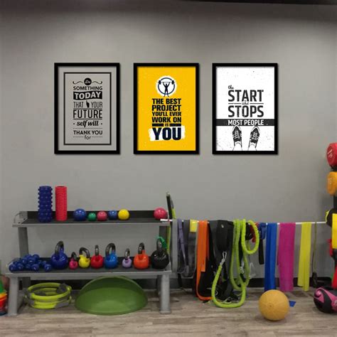 Home Gym Wall Art Poster Canvas Painting Motivational Fitness Quote
