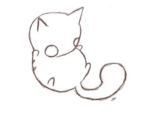 Anime Cat Drawing Easy Clip Art Library
