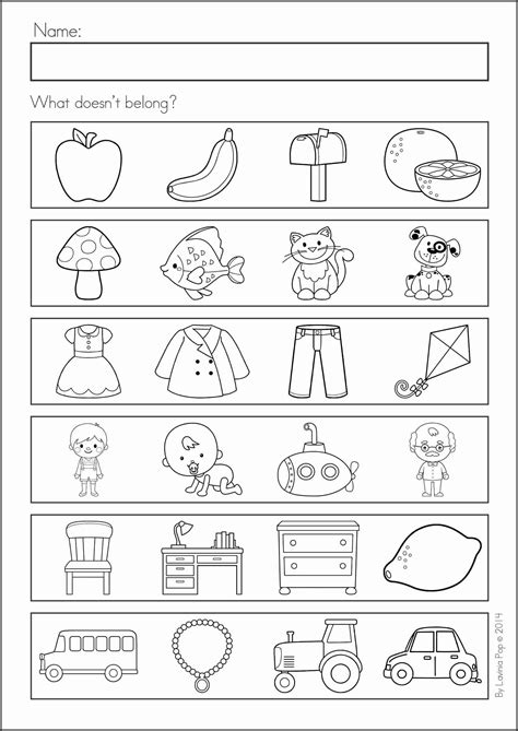 What Doesnt Belong Worksheet Back To School Math And Literacy Worksheets