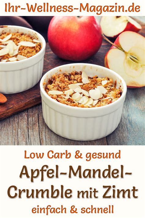 Low Carb Apfel -Mandel- Crumble mit Zimt