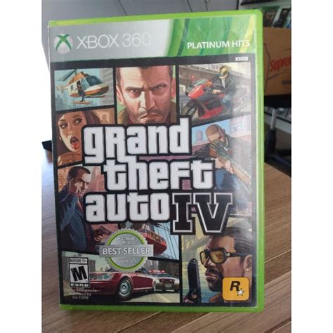 GTA IV GTA 4 Xbox 360 mídia física original Shopee Brasil