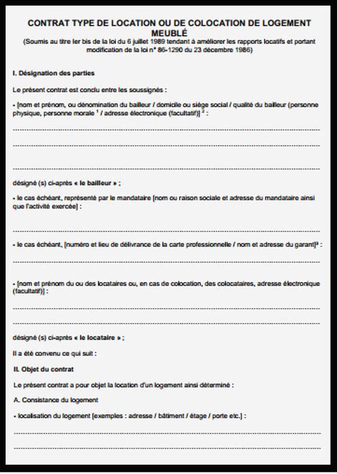 Pour un contrat de location vide, la durée minimale est dans la plupart des cas de trois ans. 35 Beau Exemple Contrat De Location Meublé Suggestions