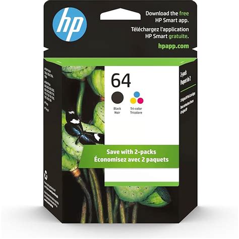 Hp 64 Blacktri Color Ink Cartridges 2 Pack Works With Hp Envy