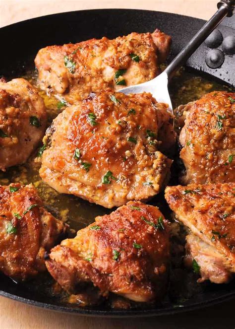 Chicken thighs, spicy sausage, sweet bell peppers, and potatoes bake in a hot oven to a rich. chicken thigh recipes under 400 calories - Best Recipes Around The World