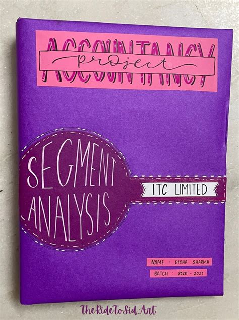 Accountancy Project Hand Lettering Tutorial Project Cover Page