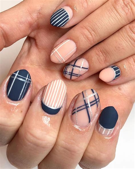 50 Pretty Plaid Nails Youll Love The Glossychic