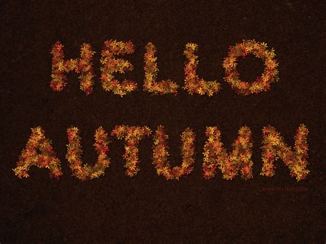 Colorful Autumn Inspired Text Effect Textuts