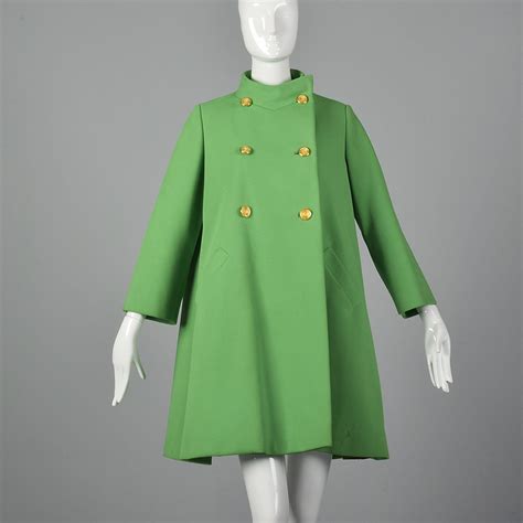 1960s Green Swing Coat Swing Coats Coat Vintage Coat