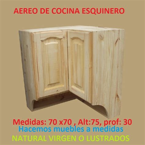 Tanto si se utiliza una elegante madera de caoba o una vieja madera recuperada, el efecto es el mismo: Mueble Aereo Esquinero De Cocina De Madera Maciza - $ 3 ...