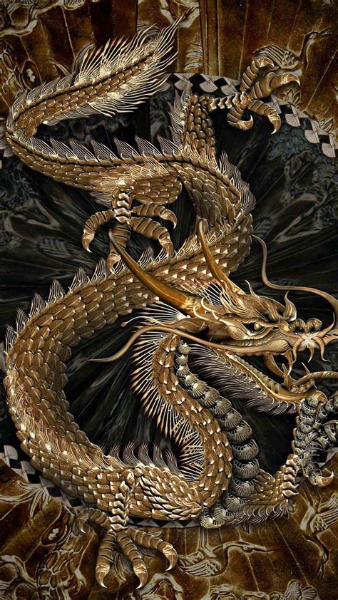 Golden Dragon Wallpapers Wallpaper Cave