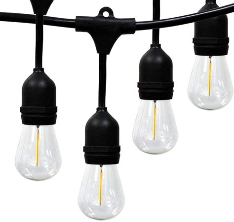 24ft Led String Lights S14 Filament Bulbs 73m Patio Lights Indoor