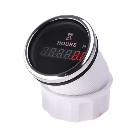 Waterproof Digital Engine Tach Hour Meter Tachometer Gauge Rpm Lcd