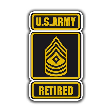 Us Army Retired Precision Cut Decal