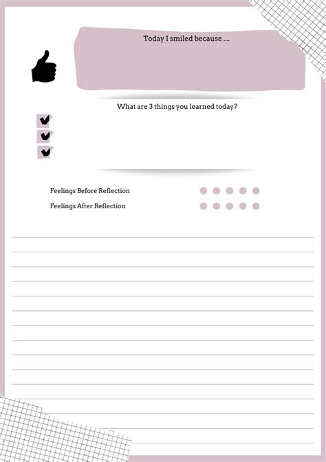 Nurse Reflection Template For Student And Qualified Nurses Etsy Uk