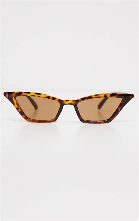 Brown Tortoiseshell Cat Eye Sunglasses Prettylittlething