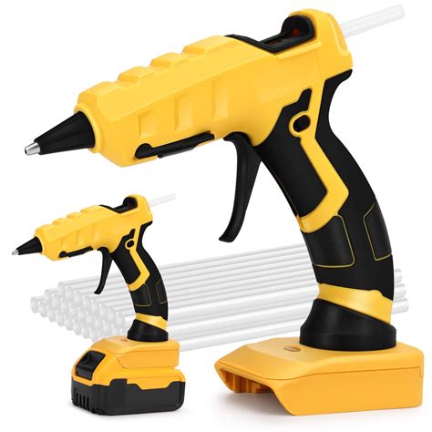 Cordless Hot Glue Gun For Dewalt 20v Max 18v Battery Diy With 30 Glue