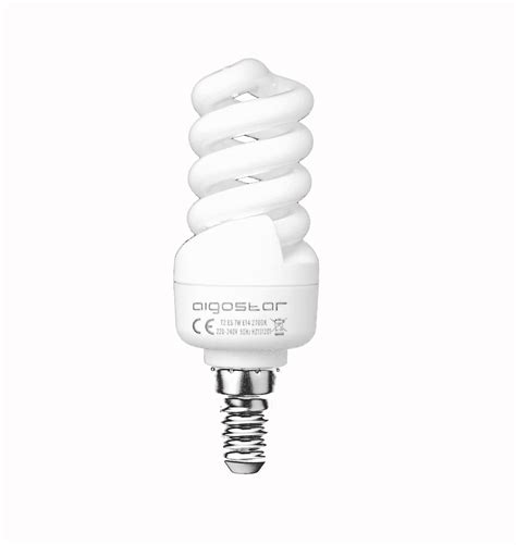 Energy Saving Lamp Cool White Spiral E14 15w T3 Spiral 6400k
