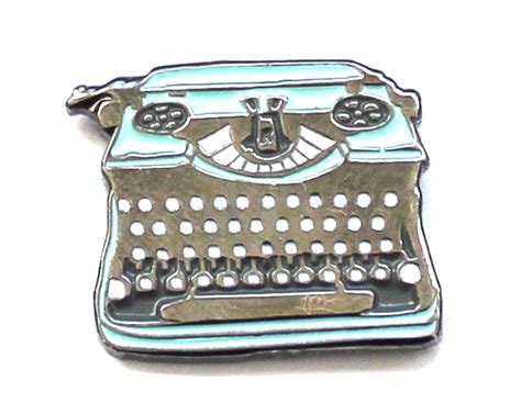 Typewriter Pin Vintage Typewriter Enamel Pin Writer T Etsy