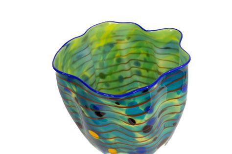 Dale Chihuly Dale Chihuly Signed Teal Seaform Persian Basket Original