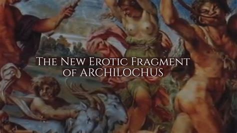 The New Erotic Fragment Of Archilochus — Singing In Ancient Greek