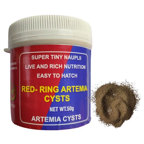 Buy Maf Red Ring Artemia Cysts Brine Shrimpartemia Eggs 50 Gram 95