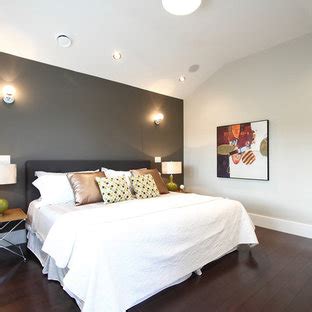 Red accent wall living room. Dark Gray Walls Bedroom Ideas And Photos | Houzz