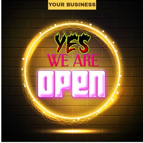 We Are Open Template Postermywall