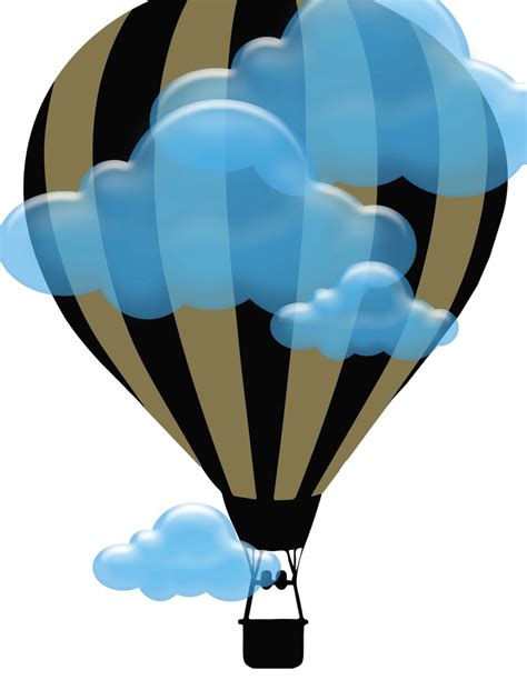 Hot Air Balloon Clip Art Printable Digital Air Balloons Etsy