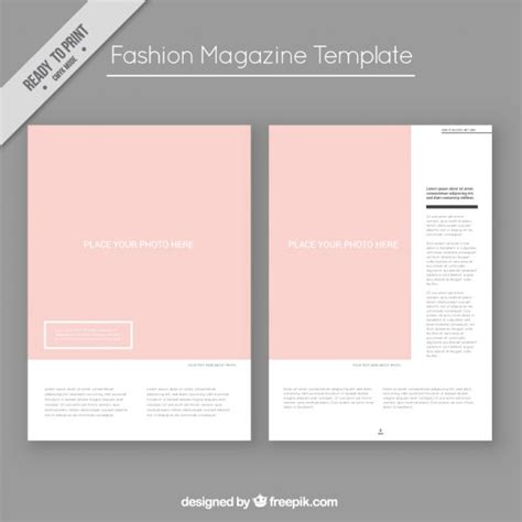 Fashion Magazine Template Free Vectors Ui Download