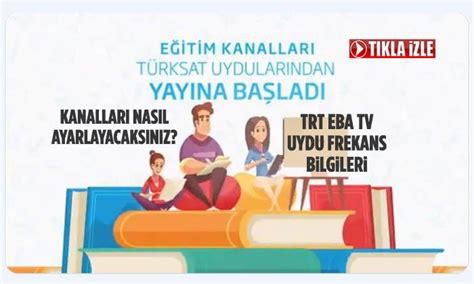 Türksat 42°e uydusunda yer alan tv ve radyo kanallarını kolayca bulabileceğiniz güncel frekans listesini sizler için bir araya topladık. TRT EBA TV TÜRKSAT Uydu Frekans Bilgileri - Bilecik Haber