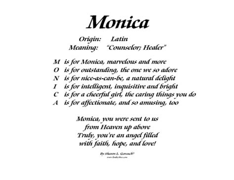 Meaning Of Monica Lindseyboo