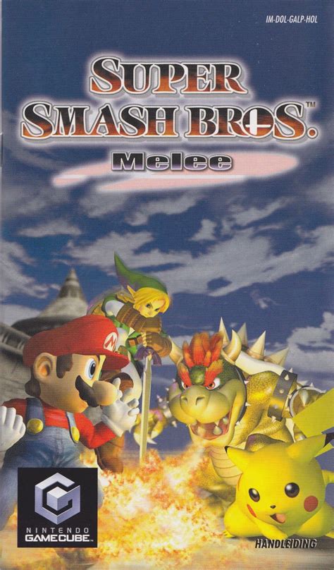 Super Smash Bros Melee 2001 Gamecube Box Cover Art