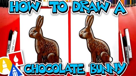 How To Draw A Chocolate Easter Bunny Youtube