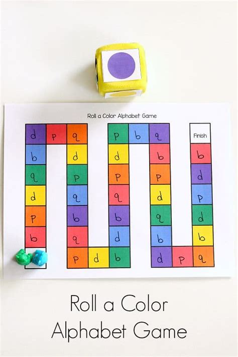 Roll A Color Alphabet Game