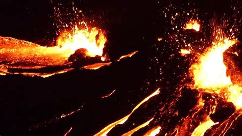 Watch Red Hot Lava Flows In Iceland Volcano Eruption Videos From The