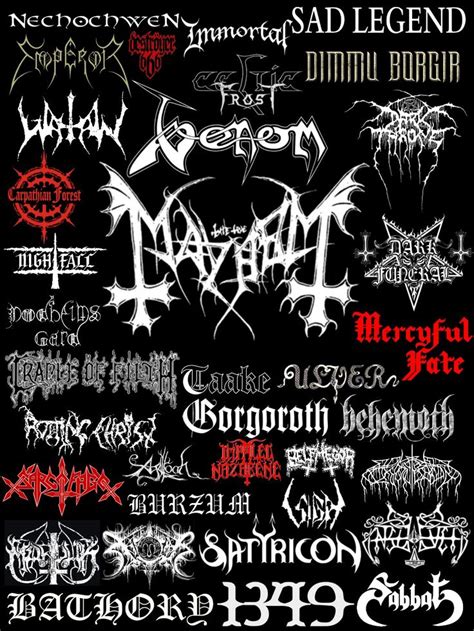 Black Metal Bands Metal Band Logos Metal Songs Mayhem Black Metal